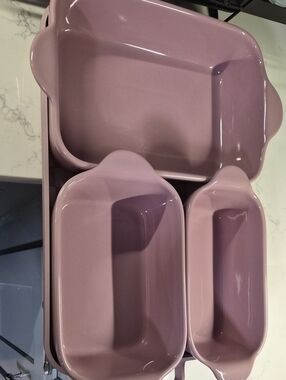 Our Place Mauve Ceramic Baking Dish Set